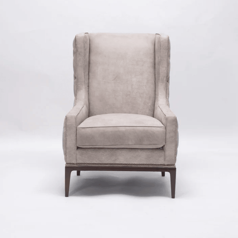 Set Of 2 Velvet Wing Chairs - The Linen House