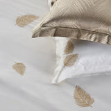 Leaf Gold Embroidered Bedsheet