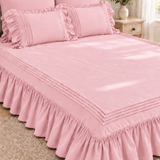 Elegant Triple Border Ruffled Duvet Set