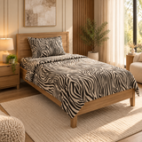 Black & White Zebra Print Bedsheet