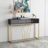 Modern Narrow Console Table with Storage Entryway Table with Drawers - The Linen House