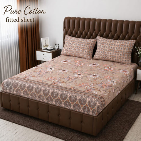 Earthy Elegance Fitted Sheet - The Linen House