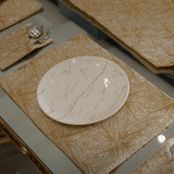 Elegance in Neutral Tones Table Mat Set - The Linen House