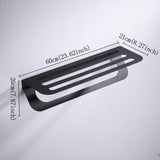 Elegant Black Towel Bar Towel Rack - The Linen House