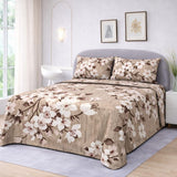 Elegant Blossoms Printed Bedsheet - The Linen House
