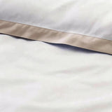 Elegant Cotton Border Duvet Cover - The Linen House