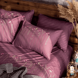 Elegant Floral & Stripe Embroidered Duvet Set – Perfect for Bedroom Décor - The Linen House