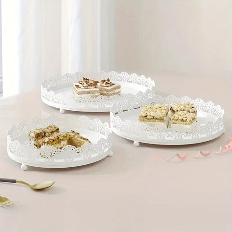 Elegant Lace Display Tray Set - The Linen House