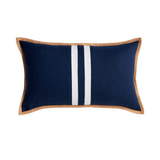 Elegant Leather Accent Cushion Cover - The Linen House