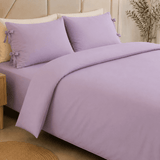 Elegant Minimal Bedroom Bedding (1 Duvet + 2 Pillow Covers) - The Linen House