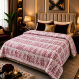 Elegant Pink Plush Blanket - The Linen House