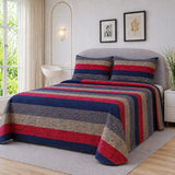 Elegant Stripe Printed Bedsheet - The Linen House