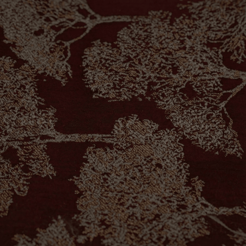 Elegant Table Setting with Burgundy Floral Placemats - The Linen House