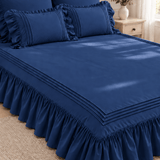 Elegant Triple Border Ruffled Duvet Set - The Linen House