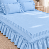 Elegant Triple Border Ruffled Duvet Set - The Linen House