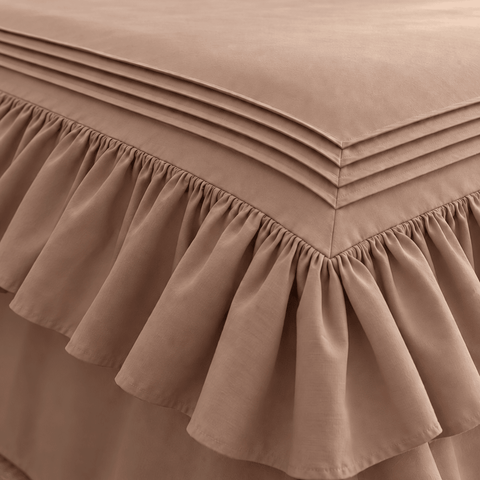 Elegant Triple Border Ruffled Duvet Set - The Linen House