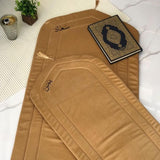 Elegant Velvet Prayer Mat Set with Personalized Embroidery - The Linen House