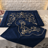 Embroidered Velvet Prayer Mat (2 piece) - The Linen House
