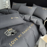 Embroidery Duvet Set (Love My Family & Home) - The Linen House