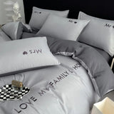 Embroidery Duvet Set (Love My Family & Home) - The Linen House