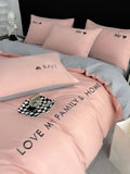 Embroidery Duvet Set (Love My Family & Home) - The Linen House