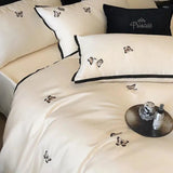 Luxury Butterfly Embroidery Duvet Set - The Linen House