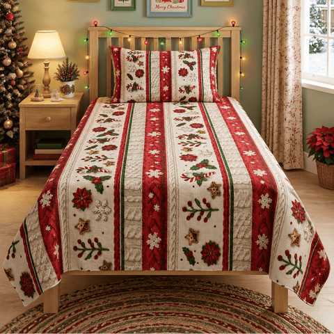Festive Holiday Kids Bedsheet - The Linen House