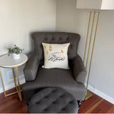 Festive Ramadan Cushion with Lanterns and Crescent Moon - The Linen House