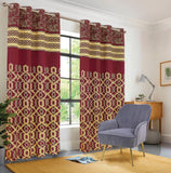 Meroon Jacquard printed curtains