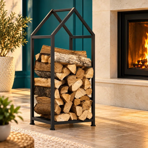 Firewood Stand for House - The Linen House