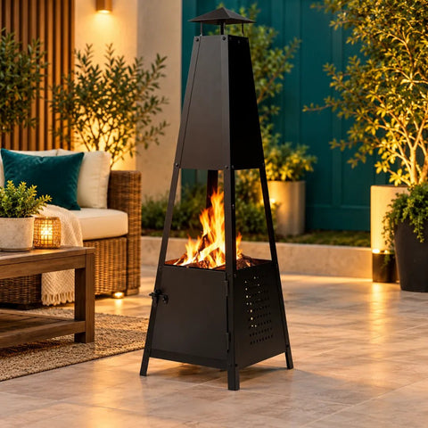 Flame Pyramid Fire Pit - The Linen House