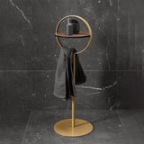 Floor Stand with Shelf and Towel Rack - The Linen House