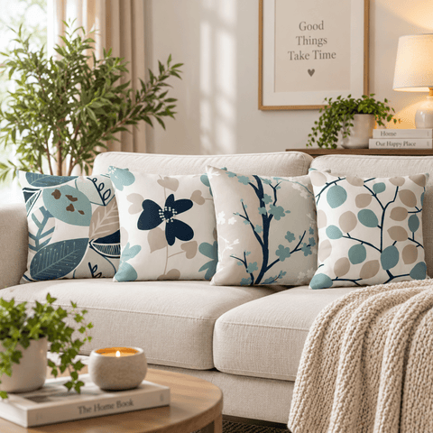Floral Botanical Cushion Covers (Pack of 4) - The Linen House