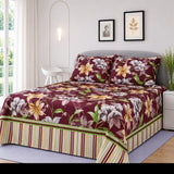 Floral Delight Printed Bedsheet - The Linen House