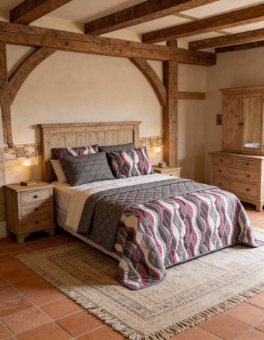 Floral Serenity 7Pc Printed Comforter Set - The Linen House