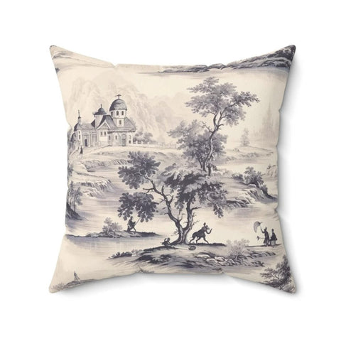 Floral Toile Throw Pillow – Spring Decor Collection - The Linen House