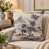 Floral Toile Throw Pillow – Spring Decor Collection - The Linen House