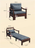 Foldable Lounge Sofa Bed for Home Comfort - The Linen House