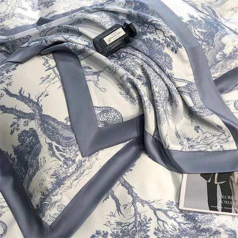 Forest Plants Leopard Printed Duvet Set - The Linen House