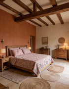 Elegant Floral Cotton Mix 7Pc Comforter Set