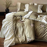 French - style Rose Digital Print Duvet Set - The Linen House