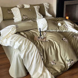 French - style Rose Digital Print Duvet Set - The Linen House