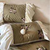French - style Rose Digital Print Duvet Set - The Linen House