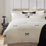 Fuchsia Bow Delight Bundle – 3 Embroidered Bedsheet-King - The Linen House