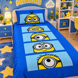 Funny Yellow Characters Kids Bedsheet - The Linen House