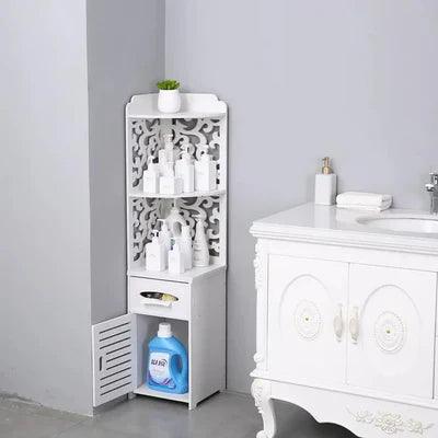 Glossy Pattern Bathroom Rack - The Linen House