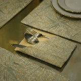 Gold Accents & Gentle Light Table Placemat Set - The Linen House