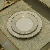 Gold Accents & Gentle Light Table Placemat Set - The Linen House