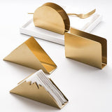 Gold Napkin Holder - The Linen House