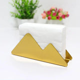 Gold Napkin Holder Metal - The Linen House